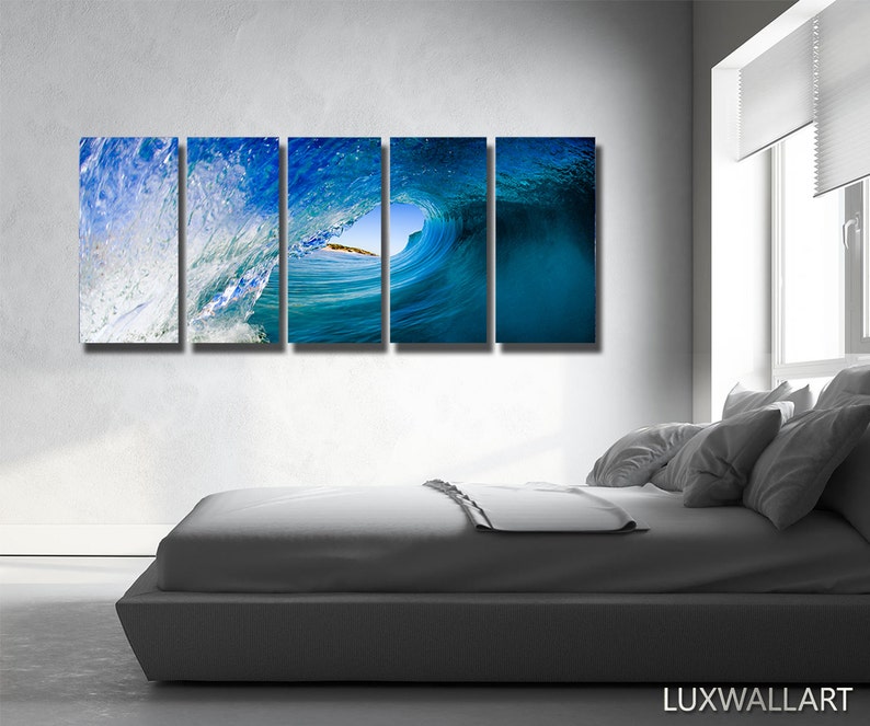 Wave Wall Art Print on Metal image 1