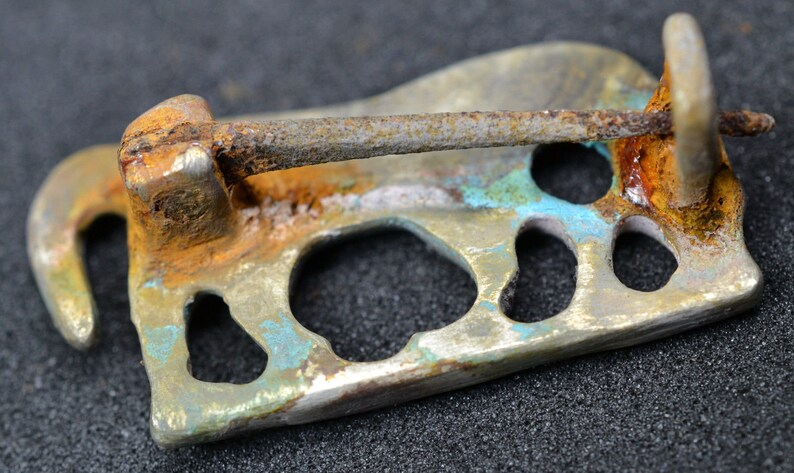 Roman Solid Silver Zoomorphic Brooch Fibula