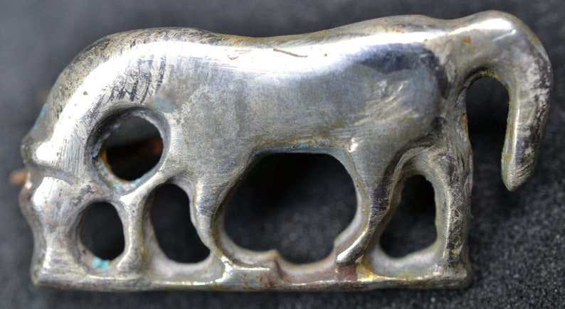 Roman Solid Silver Zoomorphic Brooch Fibula