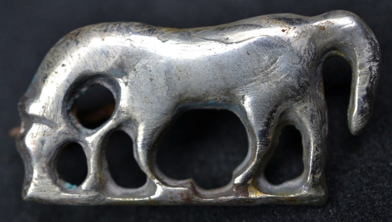Roman Solid Silver Zoomorphic Brooch Fibula