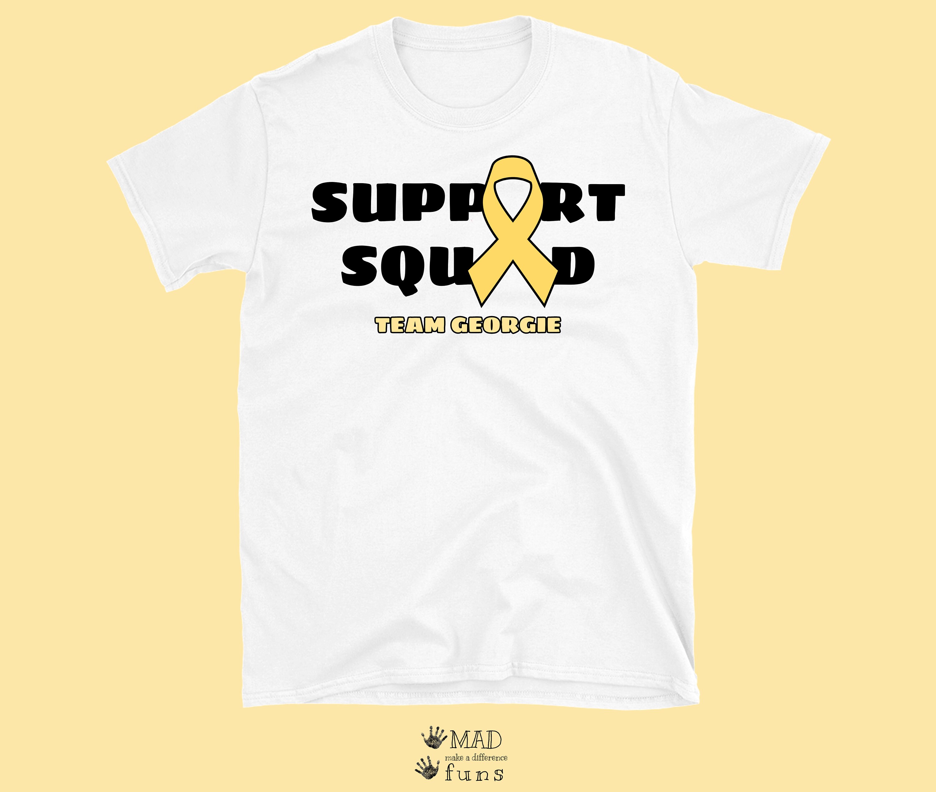 Team Georgie Support Squad T-shirt White or Gray Adult - Etsy