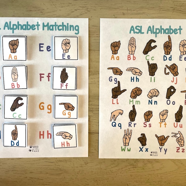 Sign Language Decor Etsy