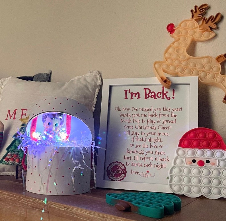 Elf Arrival Letter Elf on Shelf Letter Elf Return Letter Etsy