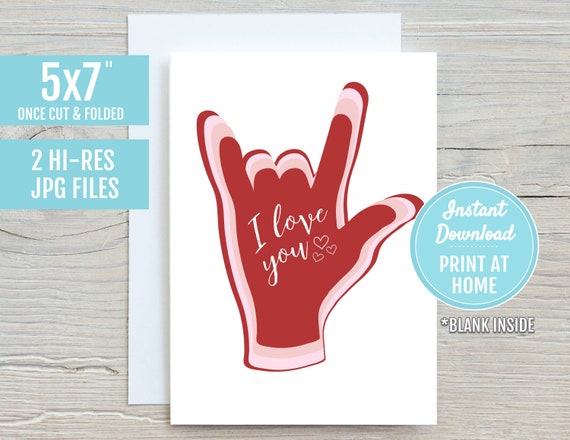 Deaf Awareness Heart Pin - Sterling Silver 'I Love You' ASL Symbol Lapel Pin