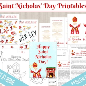 Printables Sinterklaasdag | Activiteit Sinterklaasdag | Gebedskaarten Sinterklaas kleurplaten | DIRECT DOWNLOADEN | Kerstfeest