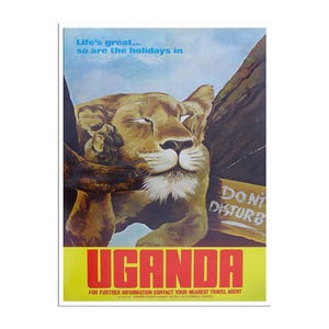 Uganda Art Africa Travel Poster Vintage Home Decor Print Retro xr497