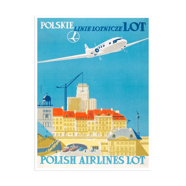 Vintage Poland Art Canvas Print Travel Poster Hanging Retro Wall Decor xr2509