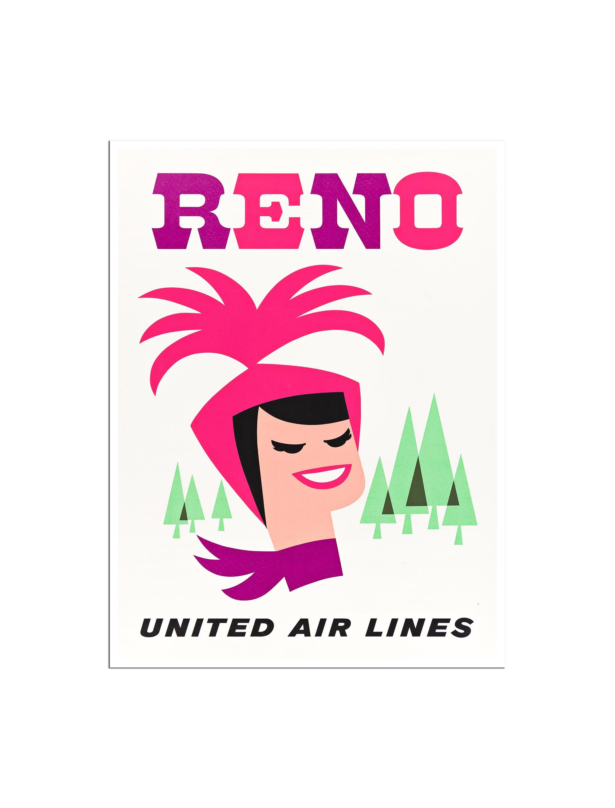 Reno Travel Poster Art Canvas Print America Wall Decor Xr3525 - Etsy