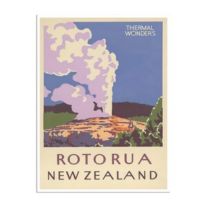 Vintage New Zealand Poster Travel Print Art Gift Hanging Wall Decor xr570