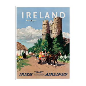 Ireland Art Vintage Travel Poster Retro Irish Home Decor Print xr921
