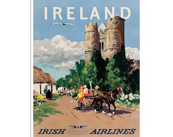 Ireland Art Vintage Travel Poster Retro Irish Home Decor Print xr921