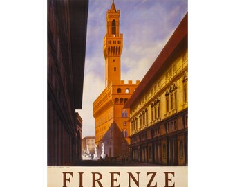 Florence Travel Poster Italy Art Italian Print  ZT685a