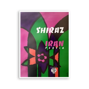 Iran Art Persia Travel Poster Iranian Shiraz Print xr3172a