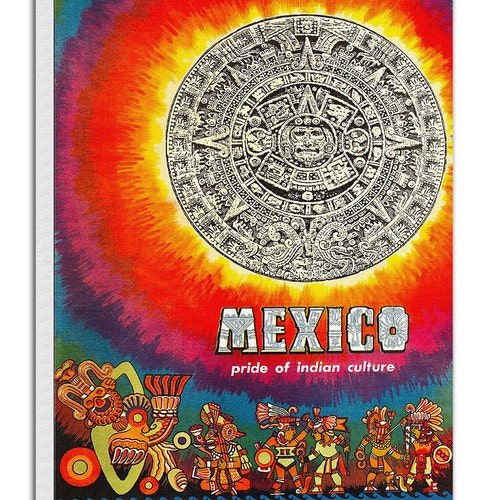 Mexico Retro Poster Mexican Travel Art Home Decor Print Etsy