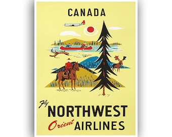 Canada Art Vintage Poster Print Canvas Hanging Wall Decor xr1029