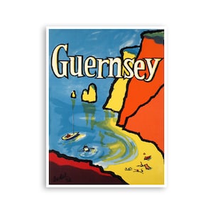 Guernsey Art Travel Poster Print (XR2692)a