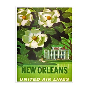 New Orleans Vintage Art Travel Poster Print Canvas Hanging Wall Decor xr861
