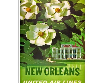 New Orleans Vintage Art Travel Poster Print Canvas Hanging Wall Decor xr861