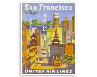 TWA San Francisco Art Poster - Etsy