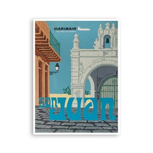 San Juan Poster Puerto Rico Art Print xr3624a