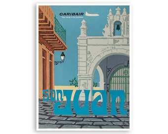 San Juan Poster Puerto Rico Art Print xr3624a