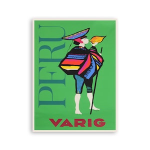 Peru Travel Poster Vintage South America Art Canvas Wall Picture XR3478a