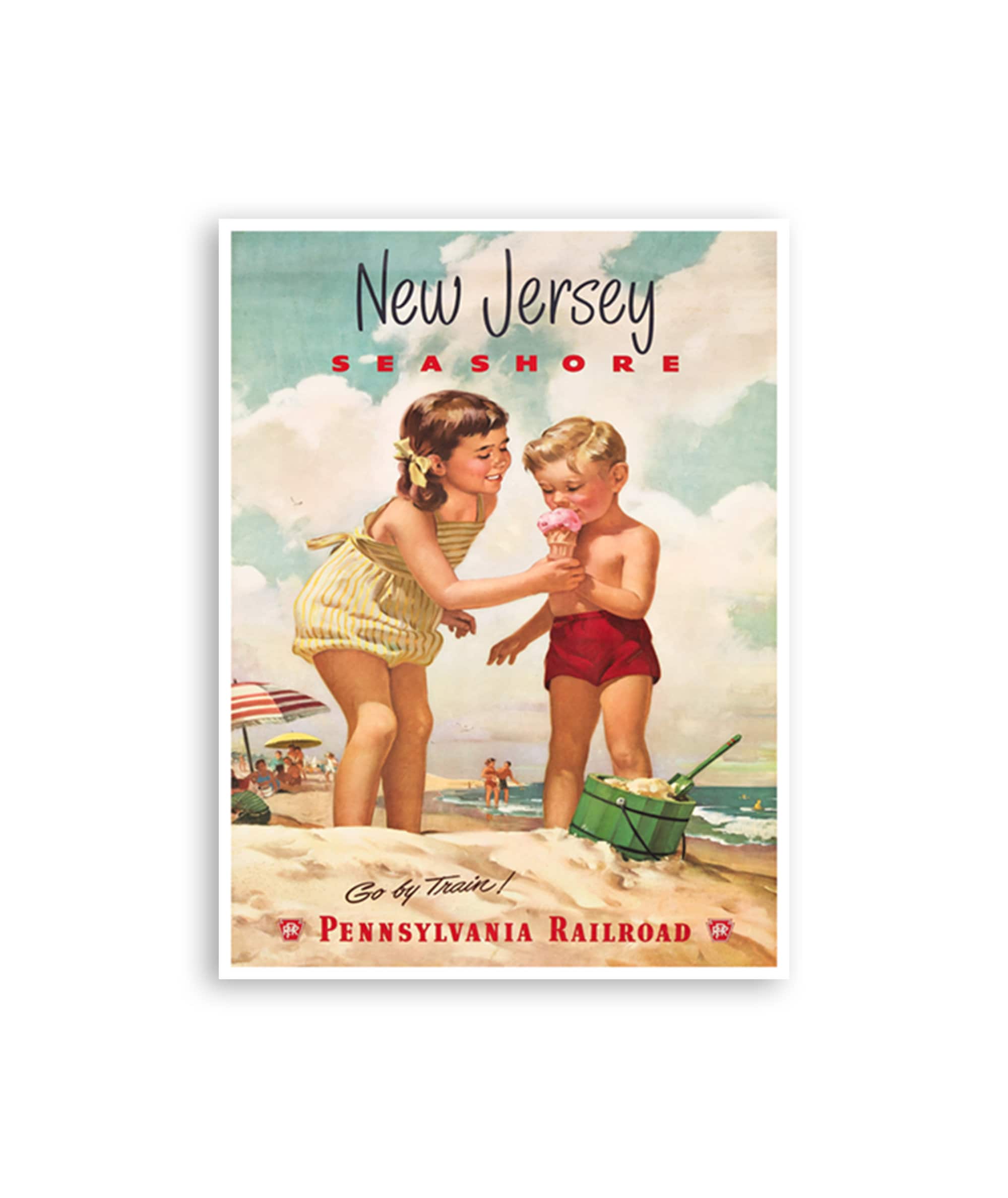 New Jersey Poster Vintage Travel Art Print Xr3880 - Etsy