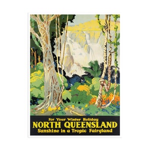 Queensland Art Australia Travel Poster Australian Print xr1997a