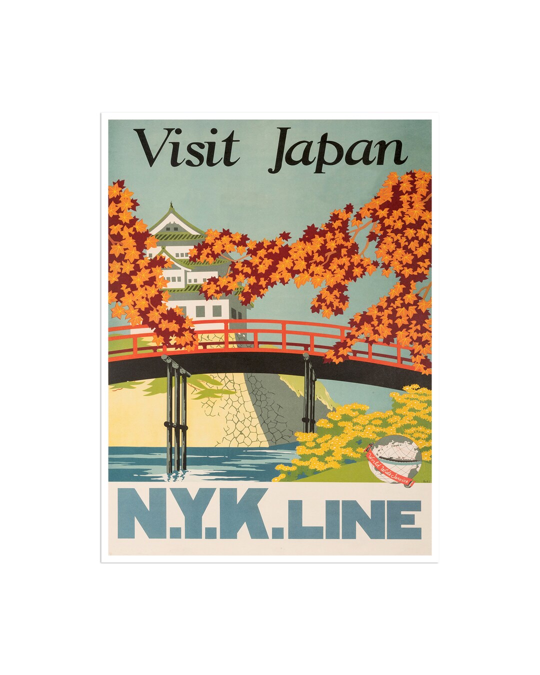 Japan Landscape Painting Japanese Art Print Travel Poster Xr2717a - Etsy