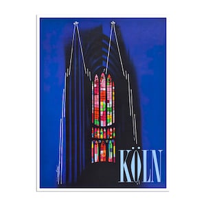 Cologne Art Germany Travel Poster Vintage Home Decor Print Retro xr511