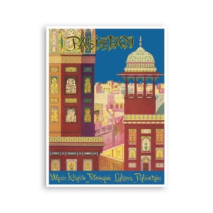 Pakistan Travel Poster Wall Art Print xr2953