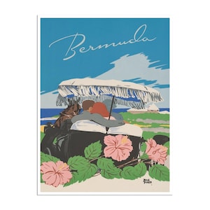 Bermuda Travel Poster Art Adolph Triedler Print xr659a