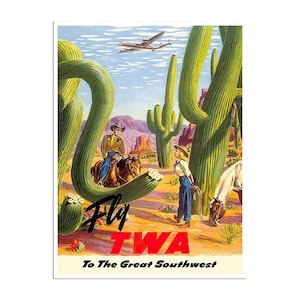 See America Print TWA Travel Poster Southwestern Print Xr562a - Etsy