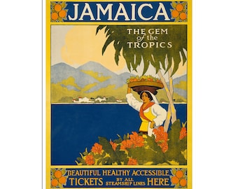Jamaican Art Jamaica Travel Poster Print TR6a
