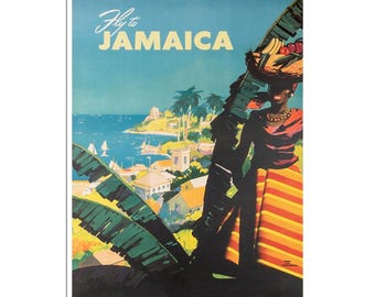 Jamaica Art Travel Poster Vintage Jamaican Print Canvas Decor Hanging Retro Wall Picture XR1940