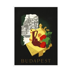 Budapest Art Travel Poster Print Canvas Hanging Wall Decor xr1108a