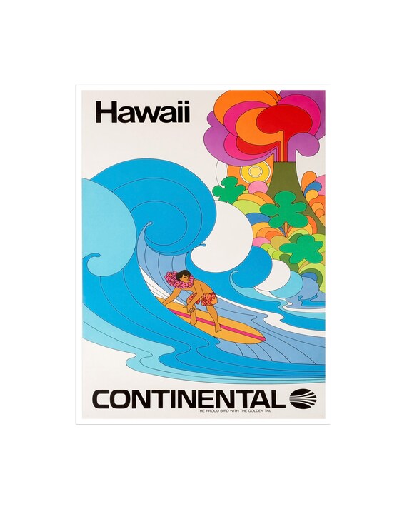 Hawaii Travel Poster Art Print Gift Hanging Wall Decor Xr2038 - Etsy