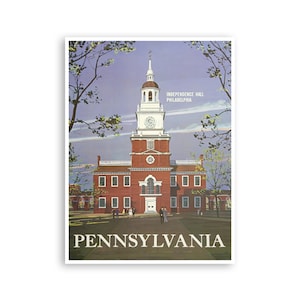 Pennsylvania Art Philadelphia Travel Poster Print xr4278a