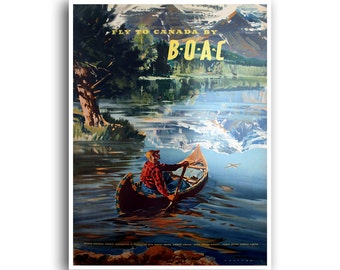 Canada Poster Travel Art Vintage Print Canvas Hanging Wall Decor xr960