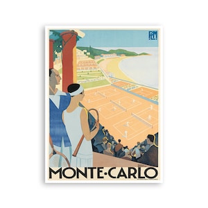 Monte Carlo Poster Monaco Art Roger Broders Print  xr3405a