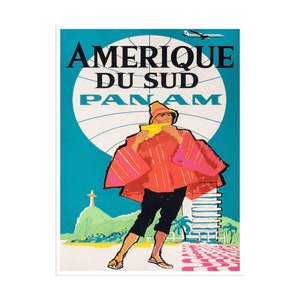 South America Print Vintage Travel Poster Retro Home Decor Art xr1813