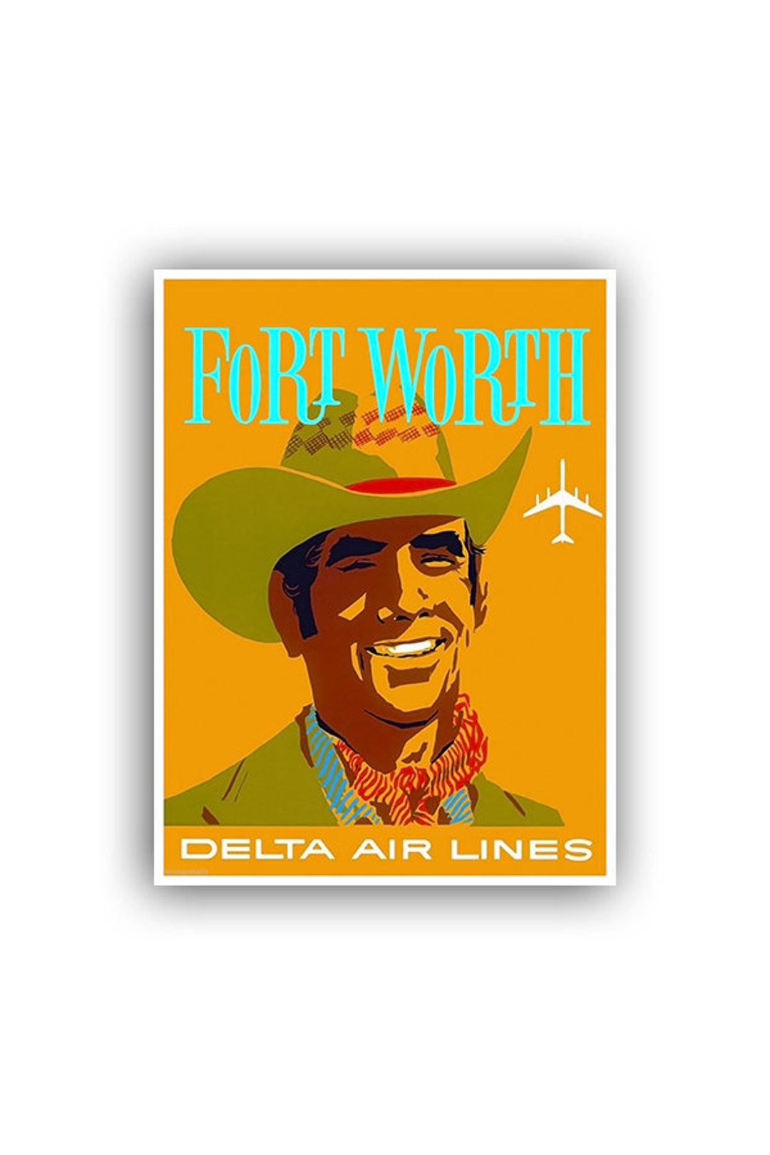 Fort Worth Texas Travel Poster Vintage Home Decor Print Retro Xr1502a ...