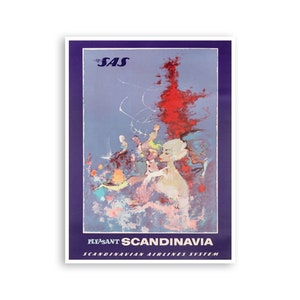 Vintage Scandinavia Art Denmark Travel Poster Vintage Norway Print Canvas Hanging Swedish Wall Decor xr1924