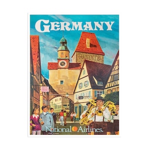 Germany Travel Poster Art Vintage German Print Canvas Hanging Wall Decor xr1855