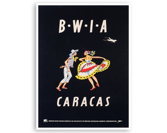Caracas Print Venezuela Art Venezuelan Travel Poster xr3299a