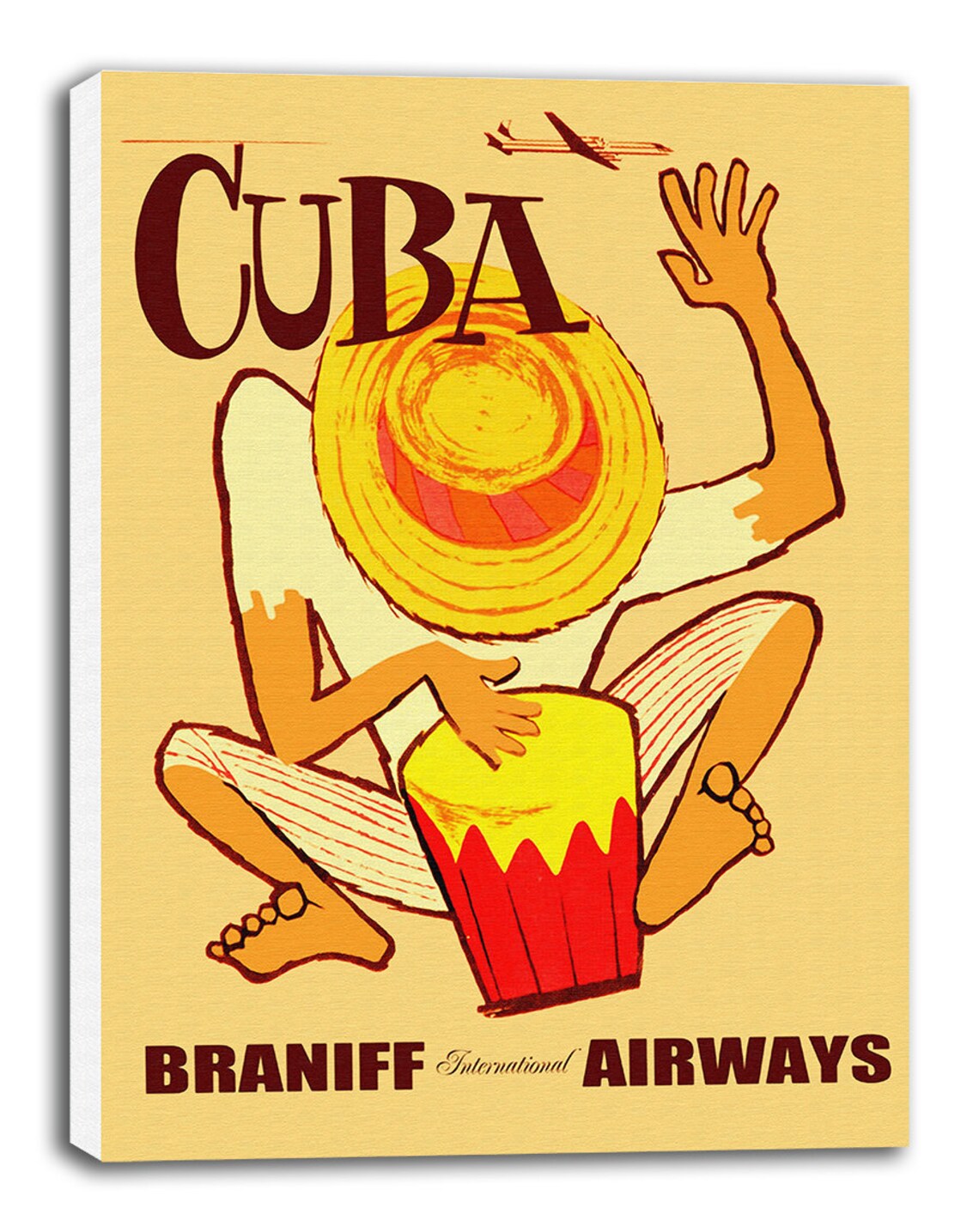 Cuba Art Canvas Cuban Travel Poster Print Hanging Wall Decor Etsy