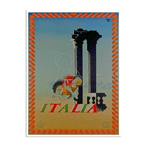Italy Travel Poster Italian Art Print XR77a