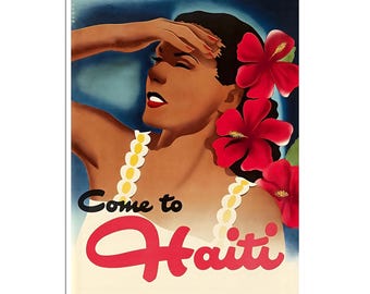 Haiti Travel Poster Vintage Haitian Souvenir Art Retro Home Decor Art xr760