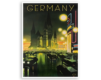 Germany Travel Poster Art Vintage German Print xr3723