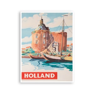 Holland Art Print Netherlands Travel Poster xr2247a